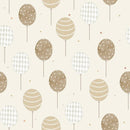 Pattern of beige and white balloons on a light background