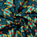 Camelot Fabrics Truth Collection Turtle Journey Deep Teal 57240102-01 2