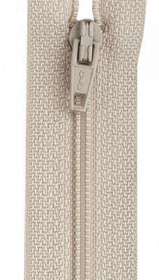 Coats and Clark All Purpose Polyester Zipper Ecru 16" F72/16/16 - sewjersey.com