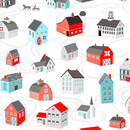 Contempo Studio Winter Village Village White - 10380P 09 - sewjersey.com