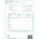Back cover of a sewing pattern package for a Yukata pattern, showing fabric supplies, sizing, and a table with yardage requirements for sizes XS-L and XL-3XL. The package has a white background with teal text and line art.