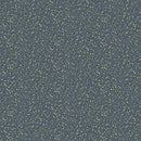 Blue gray tonal fabric with gold speckles
