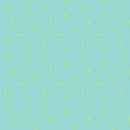 Pattern of yellow paper clips on a light blue background