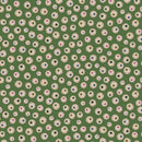 Pattern of cartoon eye balls on a green background. 