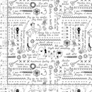 Dear Stella Sweary Stitching White STELLA-DPJ3098 WHITE with ruler for scale