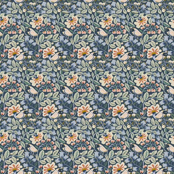Dear Stella Willow by Clara Jean Finches Multi STELLA-DCJ3018  MULTI - sewjersey.com