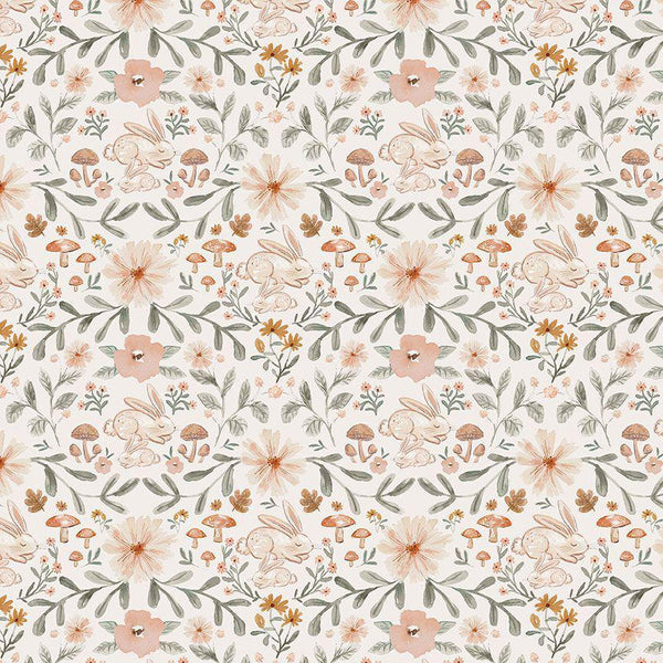 Dear Stella Willow by Clara Jean Hibernating Bunny Linen STELLA-DCJ3008  LINEN - sewjersey.com