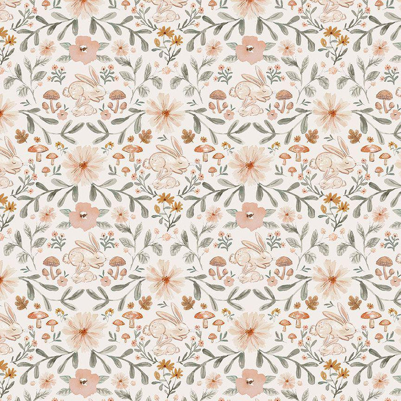 Dear Stella Willow by Clara Jean Hibernating Bunny Linen STELLA-DCJ3008  LINEN - sewjersey.com