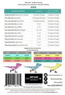 Dinorama - TRex Quilt Pattern Back - sewjersey.com