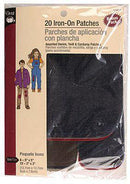 Dritz Assorted Iron-on Patches 20 Count - sewjersey.com
