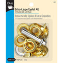 Dritz Extra-Large Eyelet Kit Brass 660 - sewjersey.com