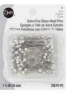 Dritz Extra Fine Glass Head Pins 250 pack
