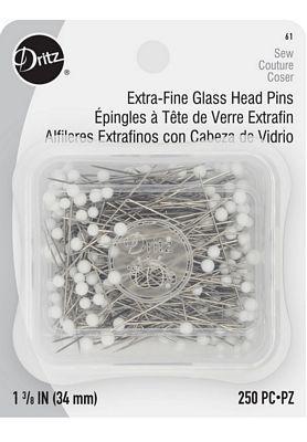 Dritz Extra Fine Glass Head Pins 250 pack