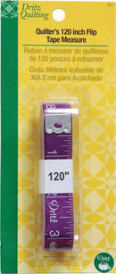 Dritz Quilters 120" Flip Tape Measure 3011 - sewjersey.com