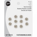 Dritz Sew-On Snaps Nickel Size 1/0 10 Pack 80-10-65 - sewjersey.com