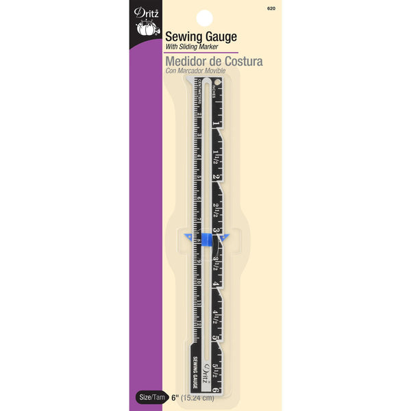 Dritz Sewing Guage with Sliding Marker 620