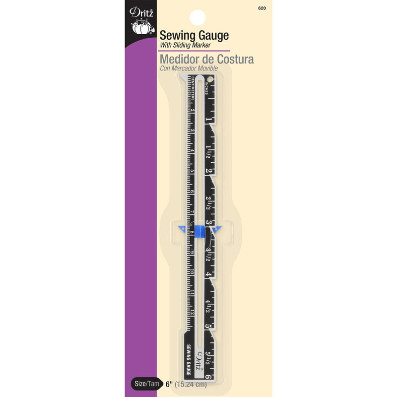 Dritz Sewing Guage with Sliding Marker 620