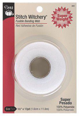 Dritz Stitch Witchery Super Weight 5/8" x 13 Yards Fusible Bonding Web 223