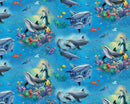 Elizabeth's Studio Dolphin Falls by Sherry Vinston Blue 1613-BLUE