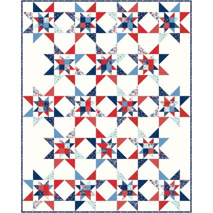 Fireworks Quilt Pattern by Busy Hands Quilts full quilt - sewjersey.com