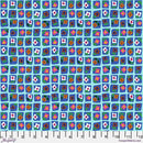 Free Spirit Mon Jardin by Nathalie Lete for Conservatory Checkerboard Water - PWNL033.WATER - Sewjersey.com