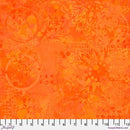 Free Spirit Textures by Sue Penn - Tonal Graffiti Orange - PWSP037.ORANGE Clearance Fabric