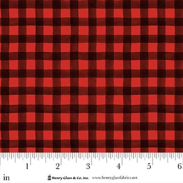 Red and brown checkered fabric 