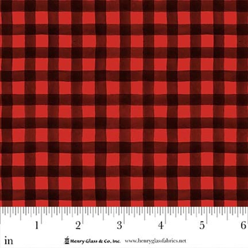 Red and brown checkered fabric 
