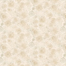 Patterned wallpaper with floral design on a beige background
