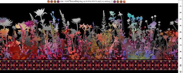 In the Beginning I Dream in Color by Jason Yenter Border Multi 1IDC-1 - sewjersey.com