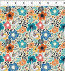 In the Beginning Whimsy - Birds - Beige 2WMS1 - sewjersey.com