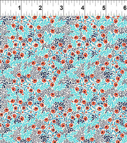 In the Beginning Whimsy - Vibrant - Cream 18WMS1 - sewjersey.com