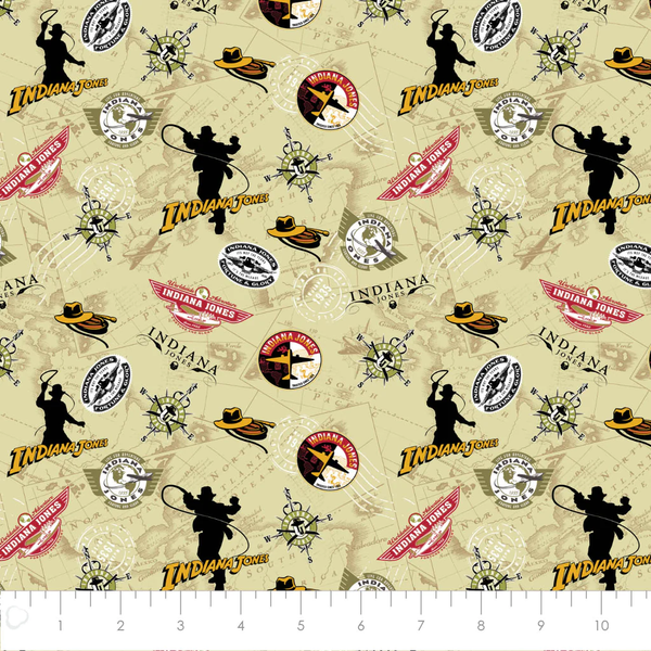 Indiana Jones Collection - Globe-Trotter - Cream - Cotton