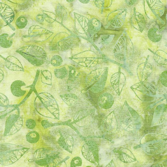 Island Batik Berries and Leaves Multi Yellow Green Gray 622406831