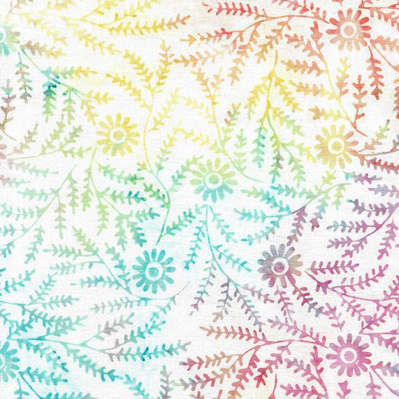 Island Batik Daisy May Thyme with Daisy White 112434700