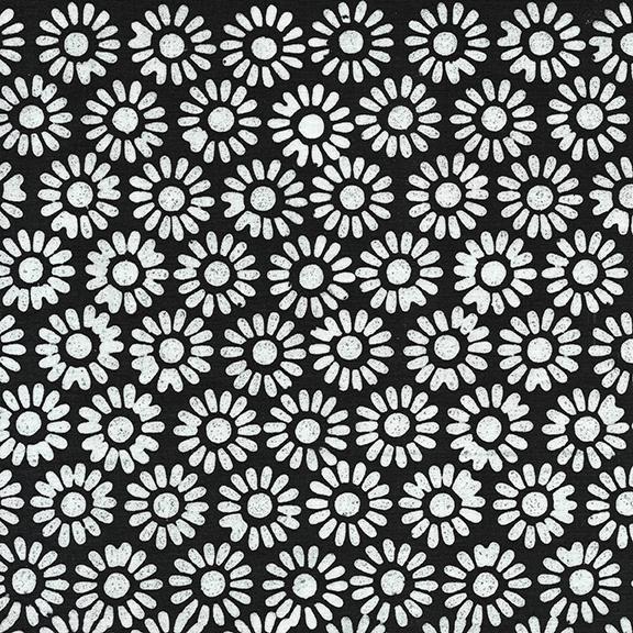 Island Batik Flora Nova Daisy Black Midnight 112431793