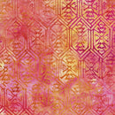 Island Batik Hexagon-Orange Marmalade 122248256 - Sewjersey.com
