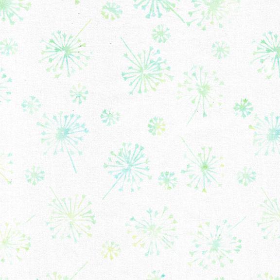Island Batik Just Dandy Wispy Dandelions White 422406700