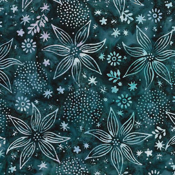 Island Batik Large Floral Teal 712408960 