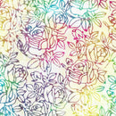 Island Batik Large Rose Neutral Snow 112403001