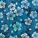 Island Batik Medium Floral Blue Azure 712409540