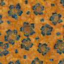 Island Batik Midnight Garden Medium Floral Orange Cheddar 712409270