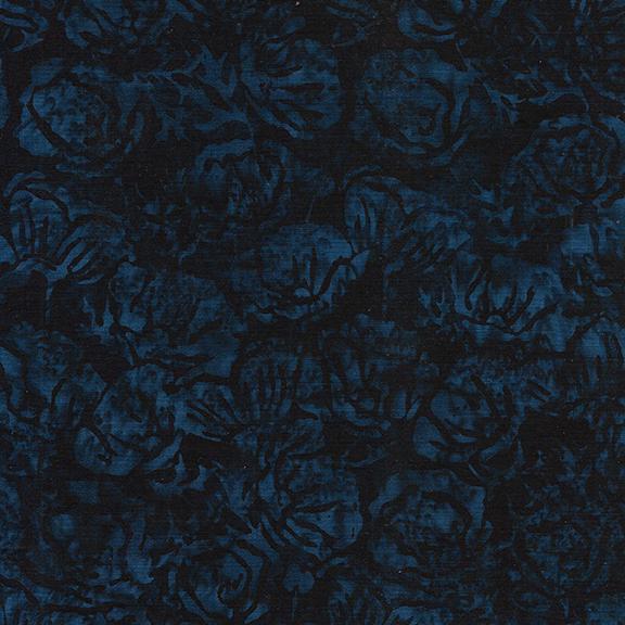 Island Batik Poppies Floral Blue Midnight Blue 122456595