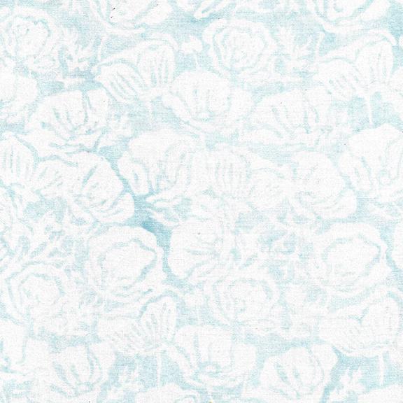 Island Batik Poppies Floral Blue Sky 122456510