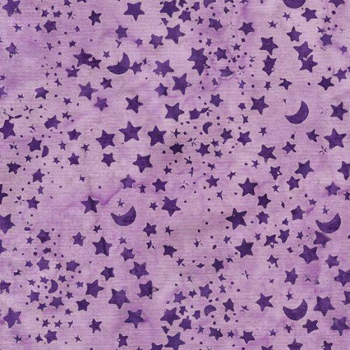 Island Batiks Moon and Stars Purple Lavender 522405405 - sewjersey.com