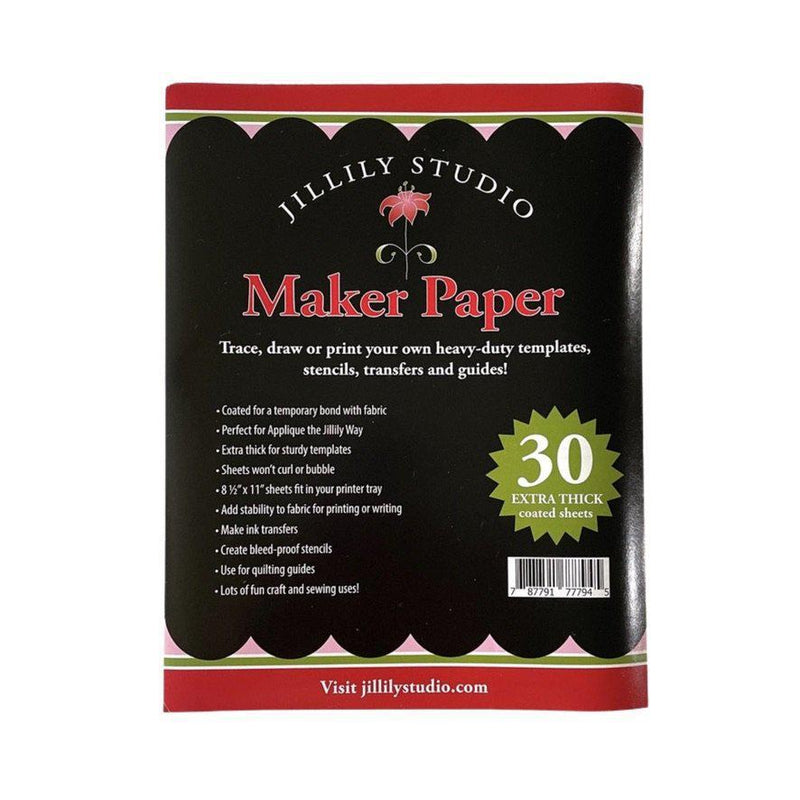 Jillily Studio Maker Paper A quilters Freezer Paper - sewjersey.com