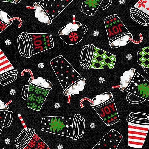 Kanvas Studio Keeping Cozy Hot Chocolate Black 00913 12 - sewjersey.com