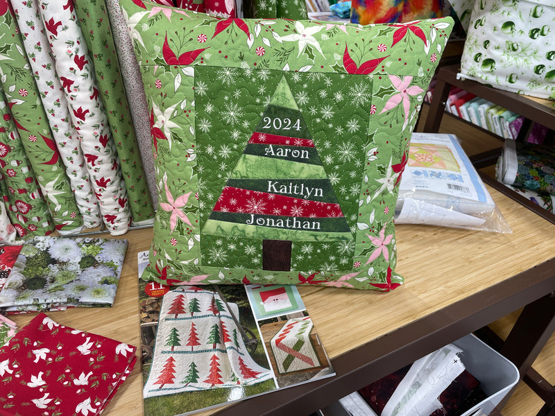 Christmas Tree Pillowcase Class with Kathi at Sew Jersey on Monday, December 8th, 10:30 AM - 2:30 PM