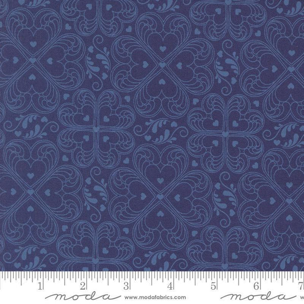 Legendary Love Navy 45054 12 Moda - sewjersey.com