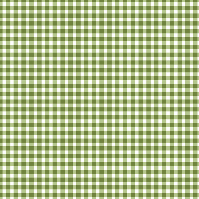 Maywood Studios Beautiful Basics Classic Check Green Grass MAS610-GG4